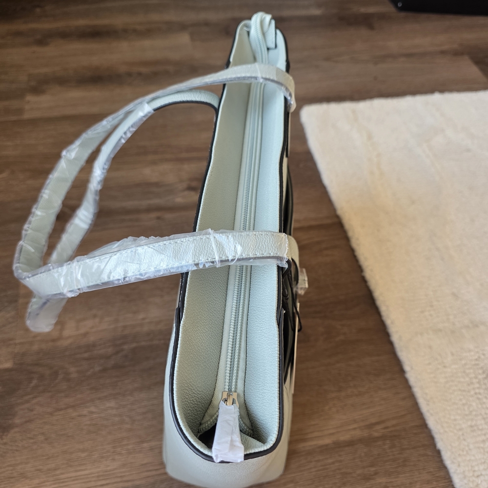 IZOD Women's Light Sage Tote Bag - Structured Everyday Handbag - Picture 5 of 12